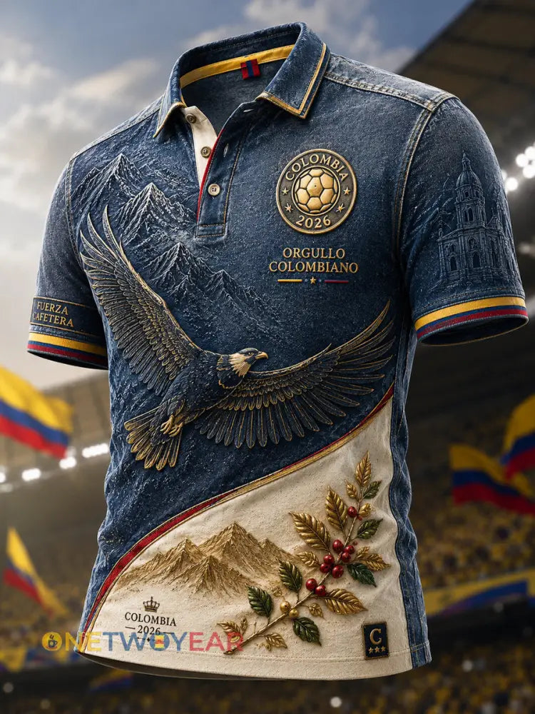 Camisa polo clásica y casual de Columbia estilo retro - como imagen / S