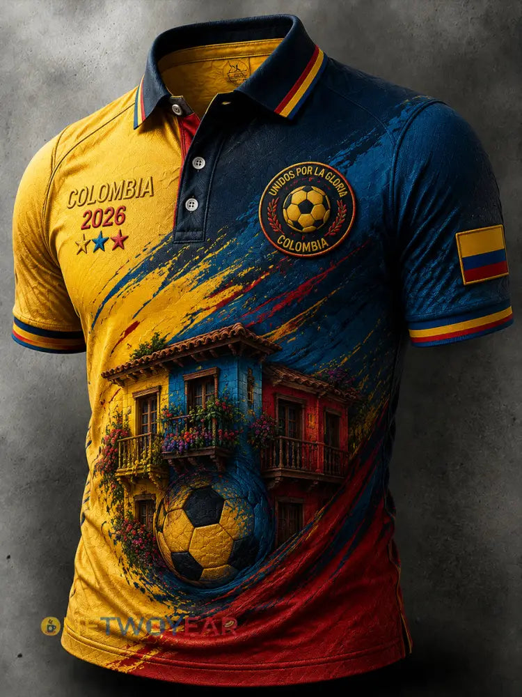 Camisa polo clásica y casual de Columbia estilo retro - como imagen / S
