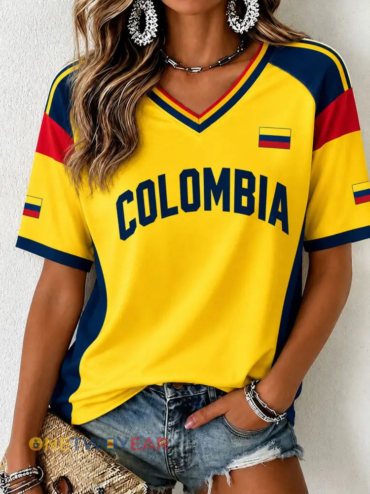 Camiseta Colombia para mujer - como imagen / S