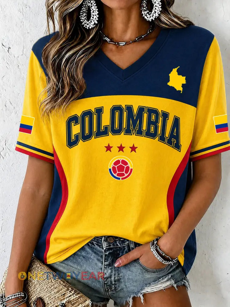 Camiseta Colombia para mujer - como imagen / S