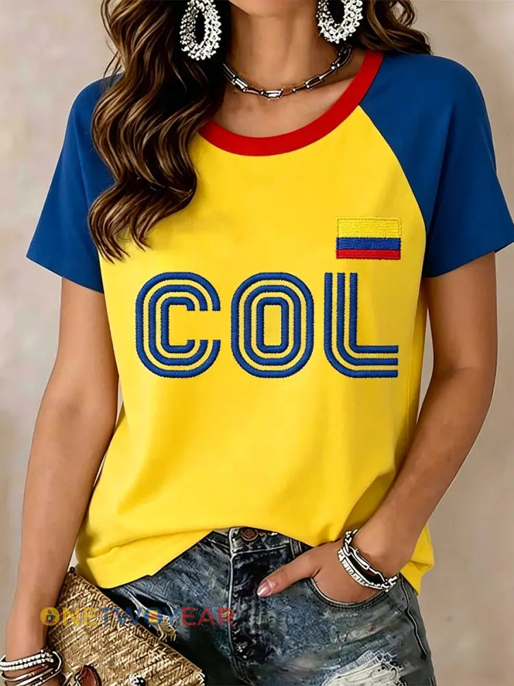 Camiseta Colombia para mujer - como imagen / S