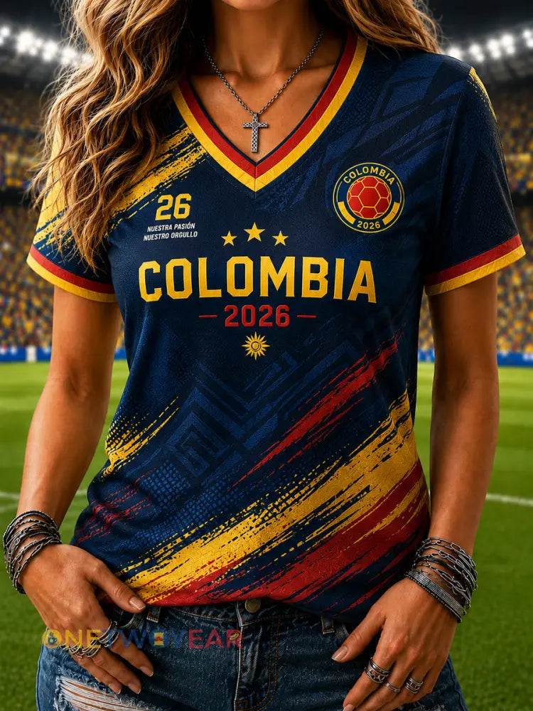 Camiseta Columbia Classic Soccer Casual para mujer - como imagen / S