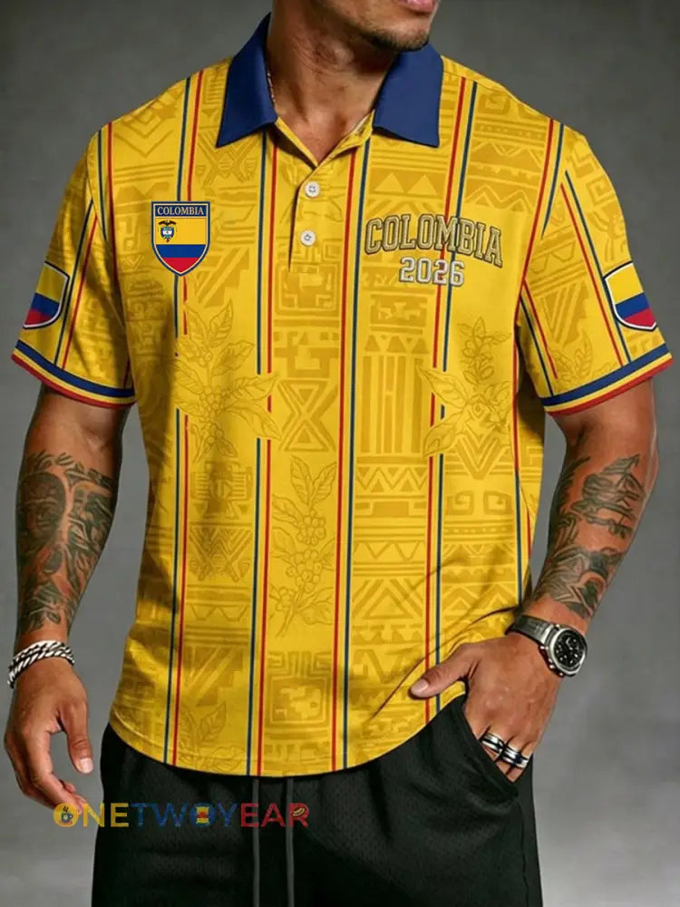 Camiseta de Colombia para hombre - como imagen / S