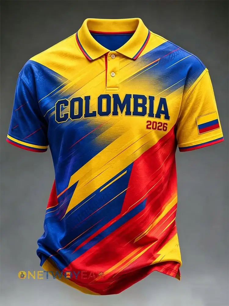 Camiseta informal unisex de fútbol colombiano - como imagen / S