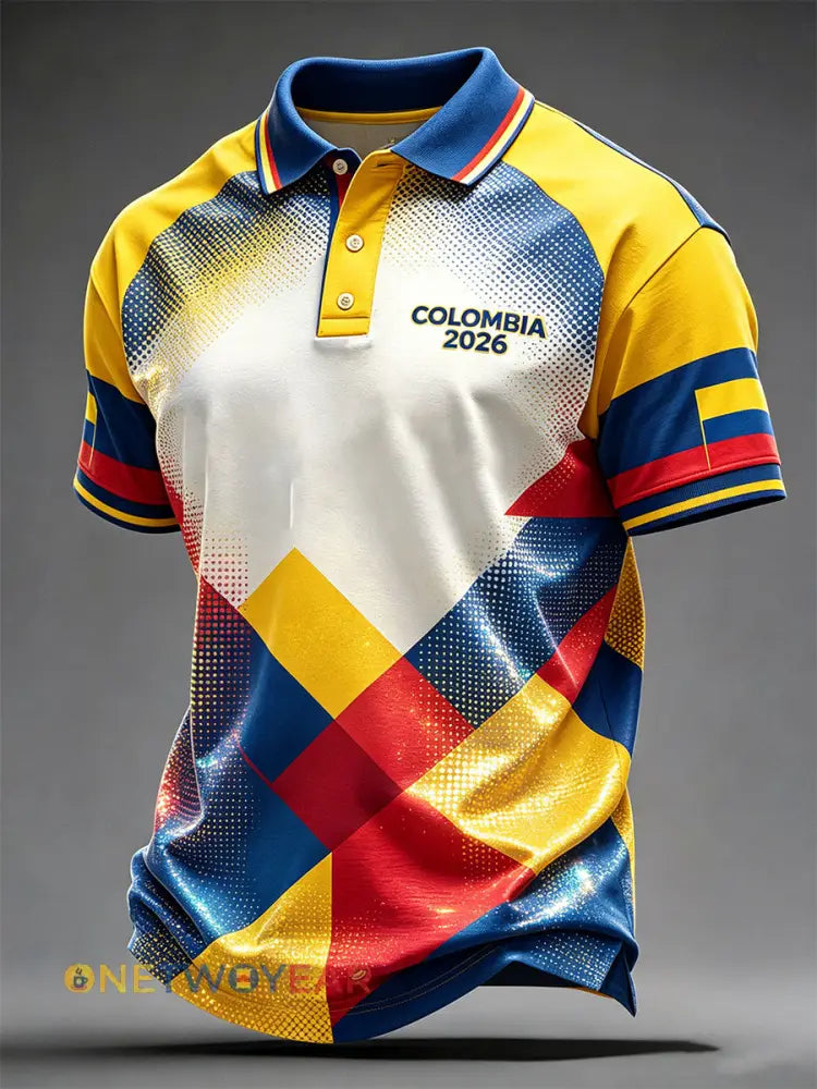 Colombia Fútbol 2026 Camiseta Unisex Casual - como imagen / S