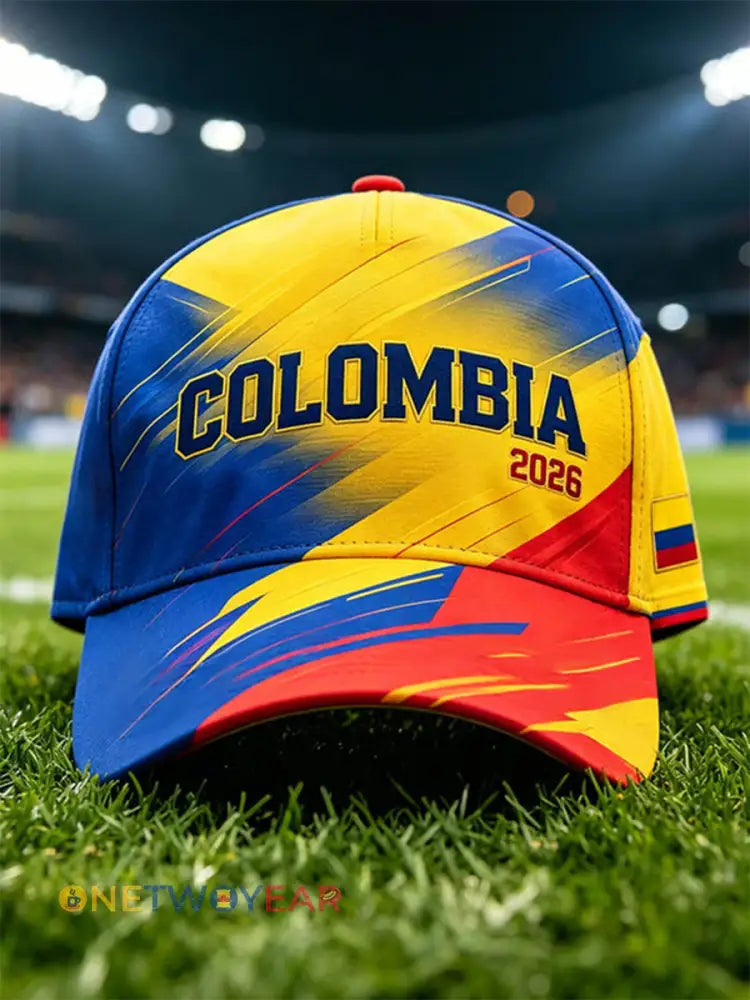 Gorra casual de fútbol colombiano unisex - como imagen / UNO