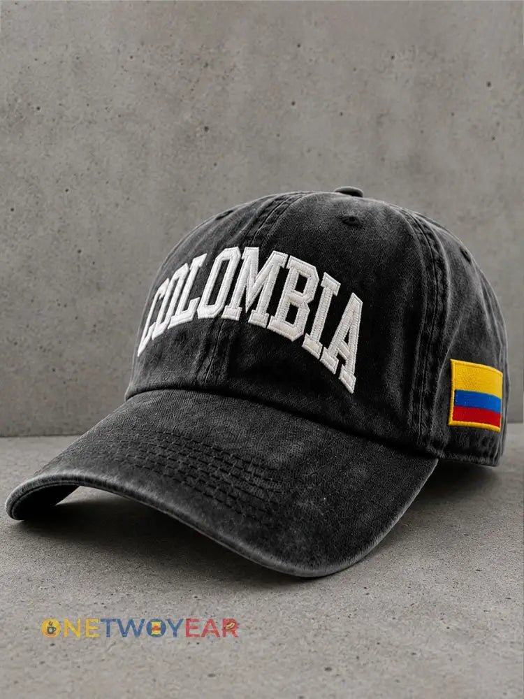 Sombrero unisex de Colombia - negro / UNO
