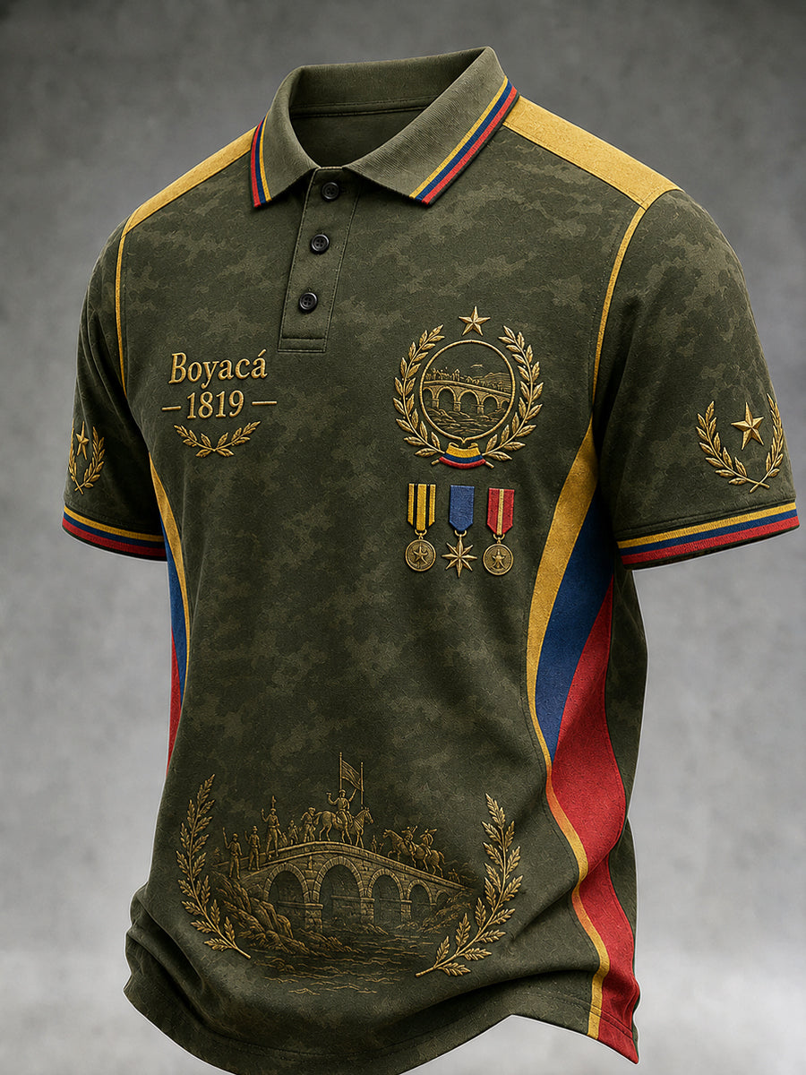 Polo de camuflaje clásico tradicional de Retro 1819 Boyaka