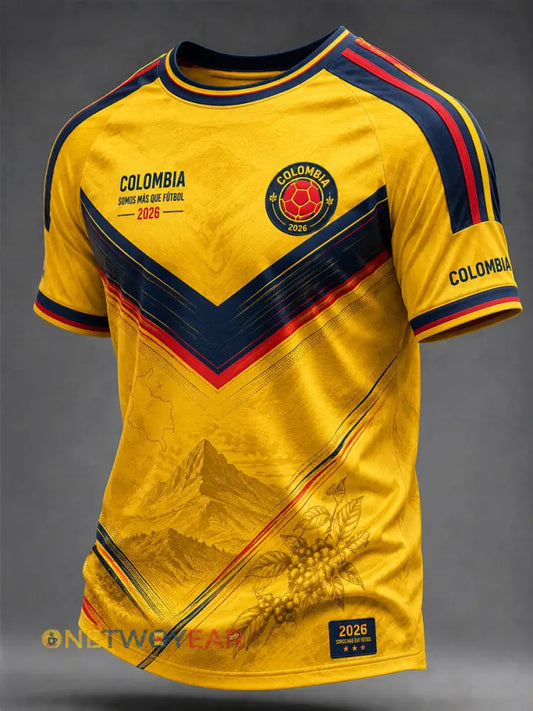 2026 Colombia Fútbol Conmemorativo Camiseta Casual - como imagen / S