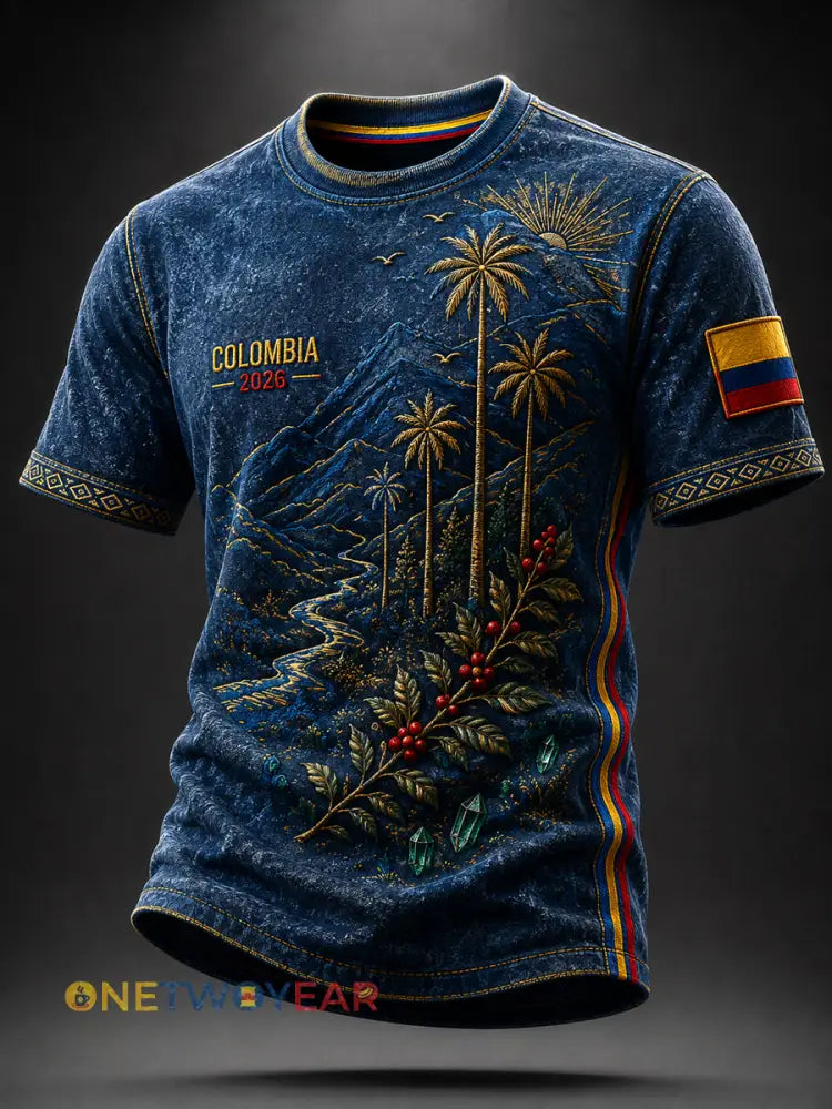 2026 Colombia Fútbol Conmemorativo Camiseta Casual - como imagen / S