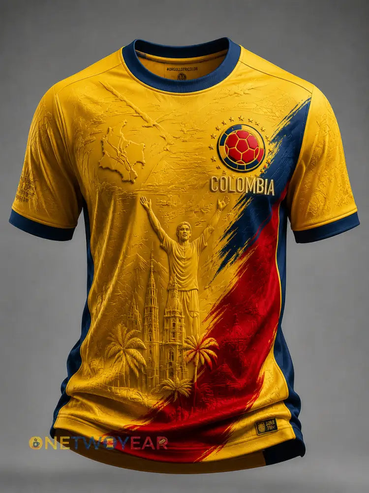 Camiseta clásica de fútbol retro de Columbia - como imagen / S