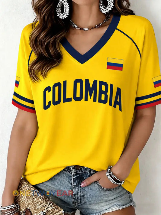 Camiseta Colombia para mujer - como imagen / S