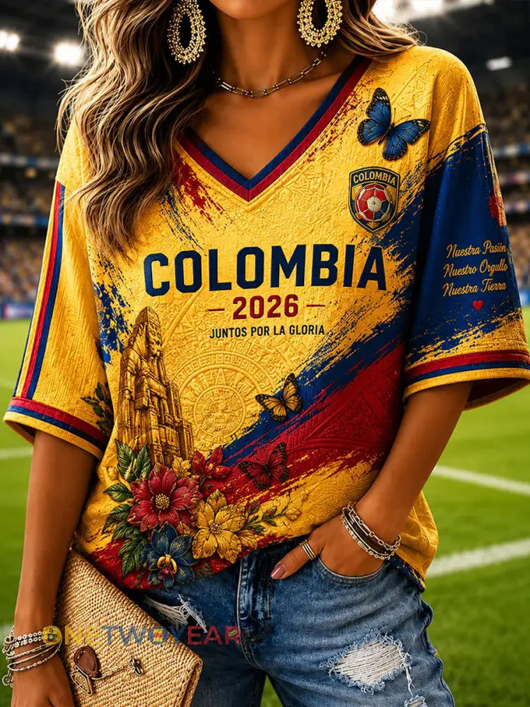 Camiseta Colombia para mujer - como imagen / S