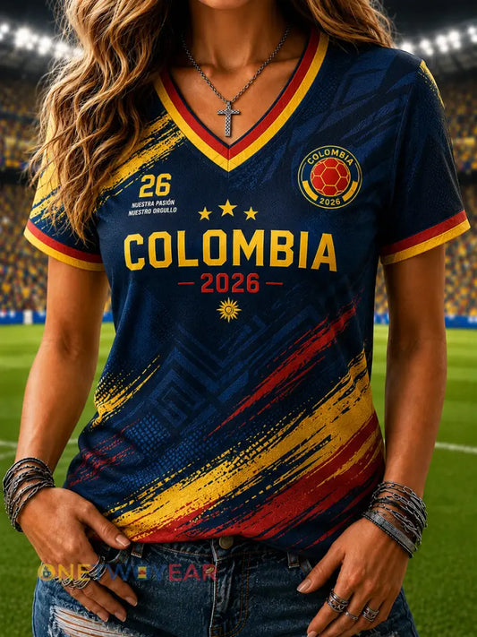 Camiseta Columbia Classic Soccer Casual para mujer - como imagen / S