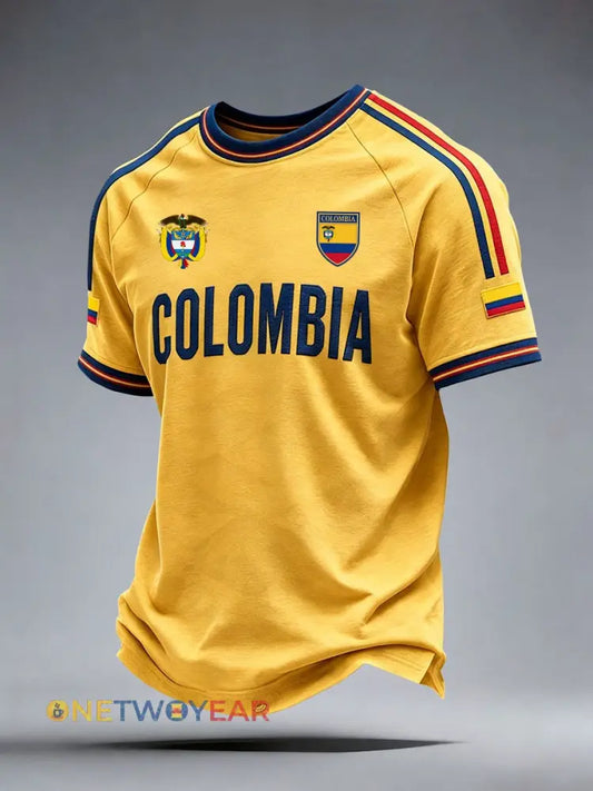 Camiseta de Colombia para hombre - amarillo / S
