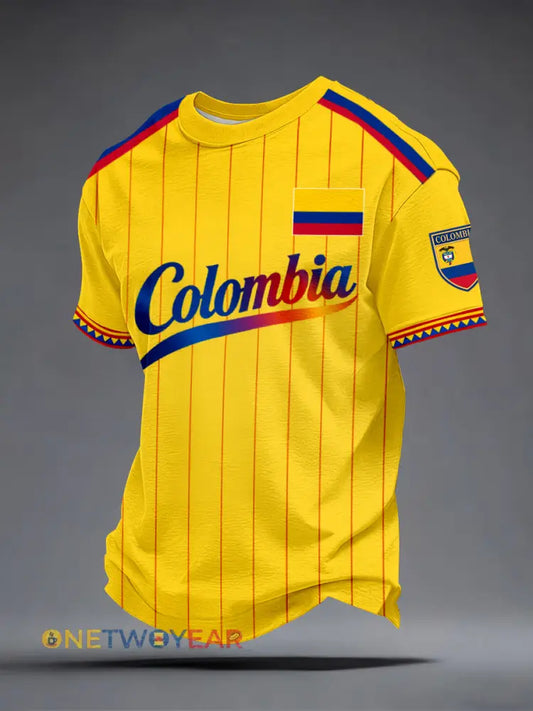 Camiseta de Colombia para hombre - amarillo / S