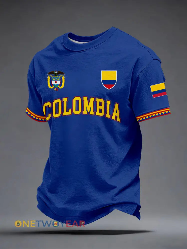 Camiseta de Colombia para hombre - Azul / S