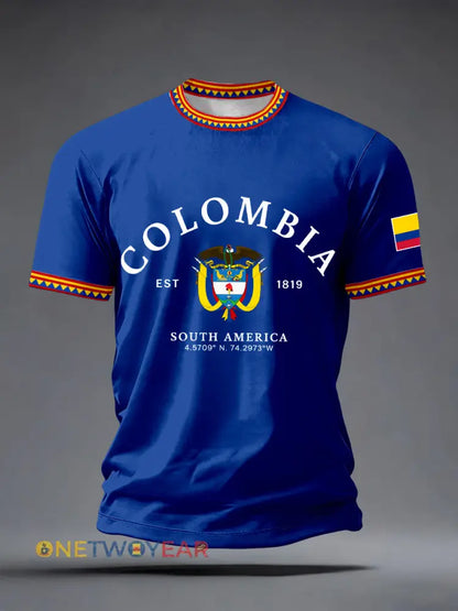 Camiseta de Colombia para hombre - Azul / S