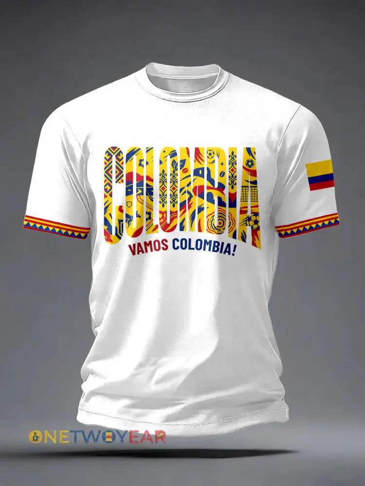 Camiseta de Colombia para hombre - blanco / S