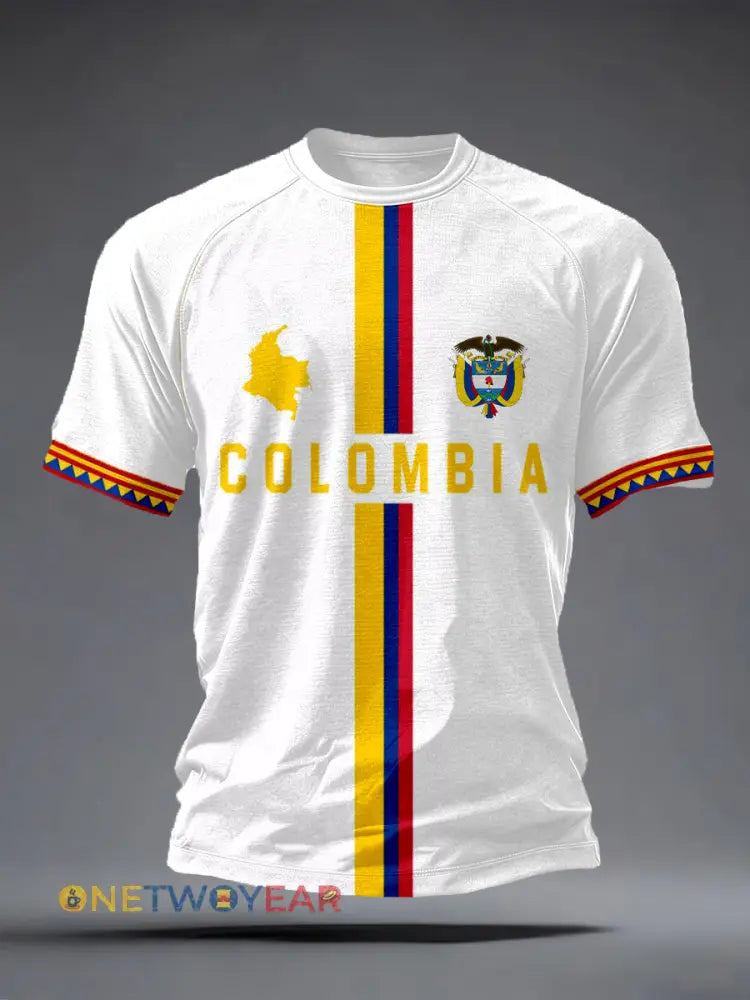 Camiseta de Colombia para hombre - blanco / S