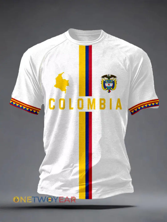 Camiseta de Colombia para hombre - blanco / S