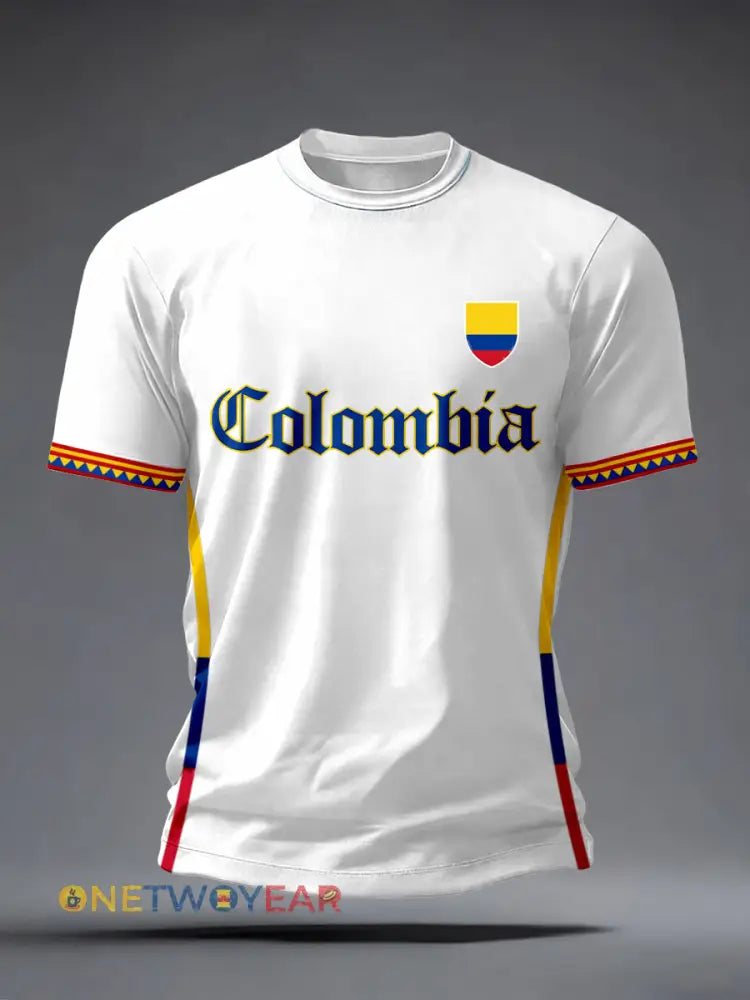 Camiseta de Colombia para hombre - Blanco / S