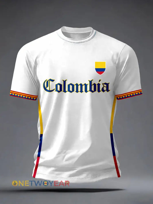 Camiseta de Colombia para hombre - Blanco / S