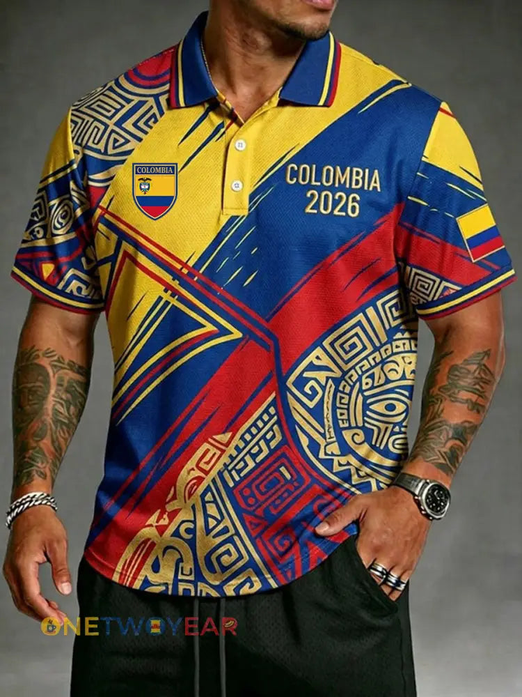 Camiseta de Colombia para hombre - como imagen / S