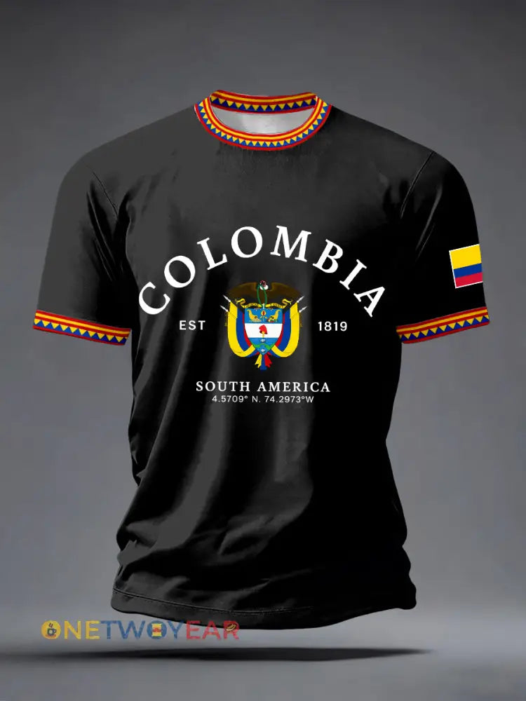 Camiseta de Colombia para hombre - Negro / S