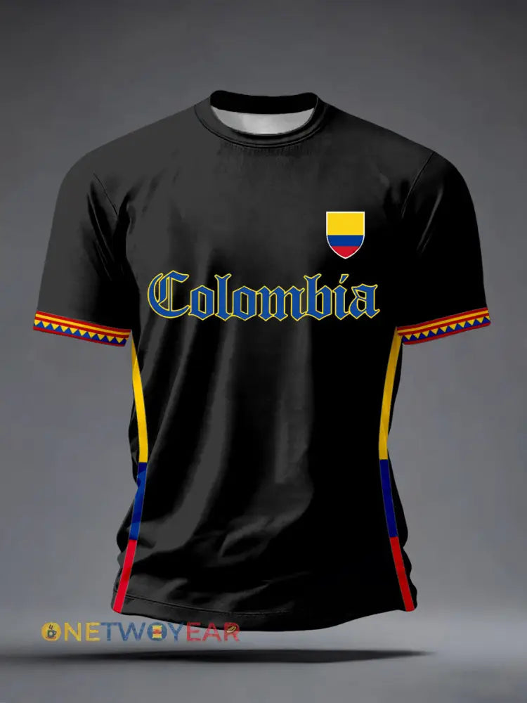 Camiseta de Colombia para hombre - Negro / S