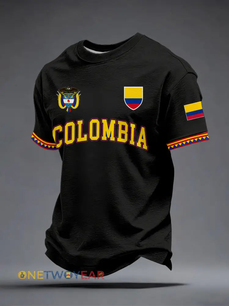 Camiseta de Colombia para hombre - Negro / S
