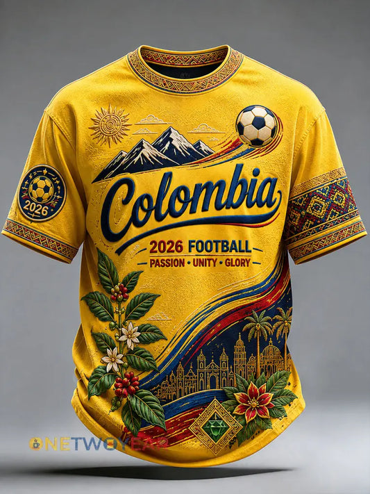 Camiseta de estilo futbolístico colombiano 2026 para hombre - como imagen / S