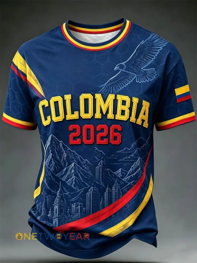 Camiseta informal unisex de fútbol colombiano - como imagen / S