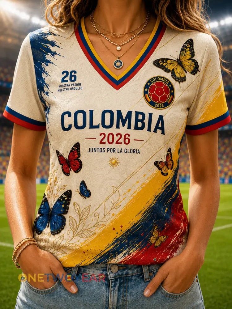 Camiseta Mujer Columbia Soccer Butterfly - como imagen / S