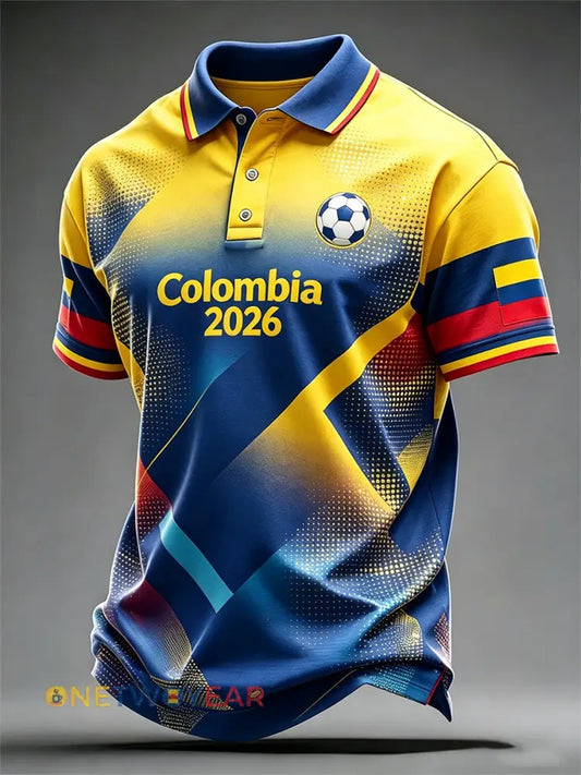 Camiseta unisex casual de fútbol de Colombia 2026 - como imagen / S