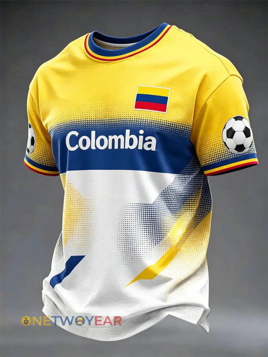 Camiseta unisex casual de fútbol de Colombia 2026 - como imagen / S