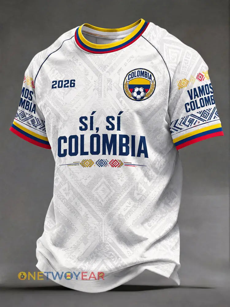 Camisetas de fútbol de Colombia para hombre - como imagen / S
