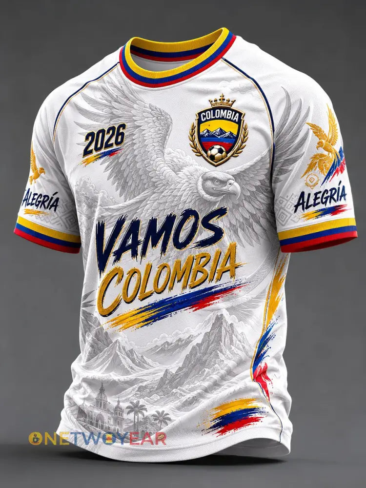 Camisetas de fútbol de Colombia para hombre - como imagen / S