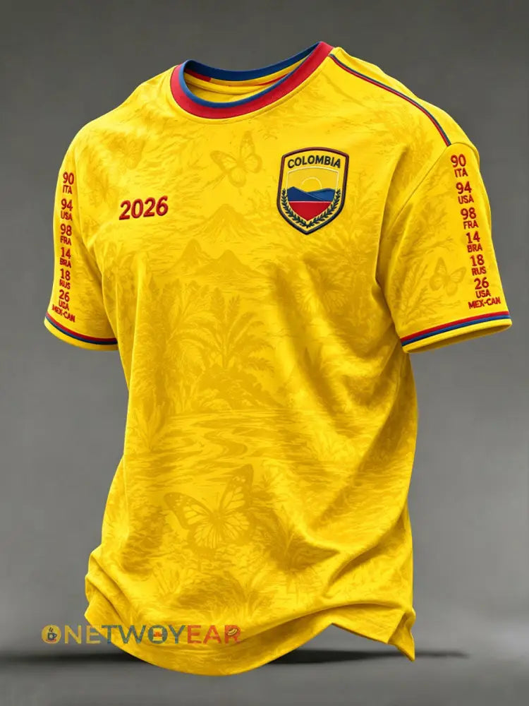 Camisetas de Hombre Columbia Soccer - amarillo / S