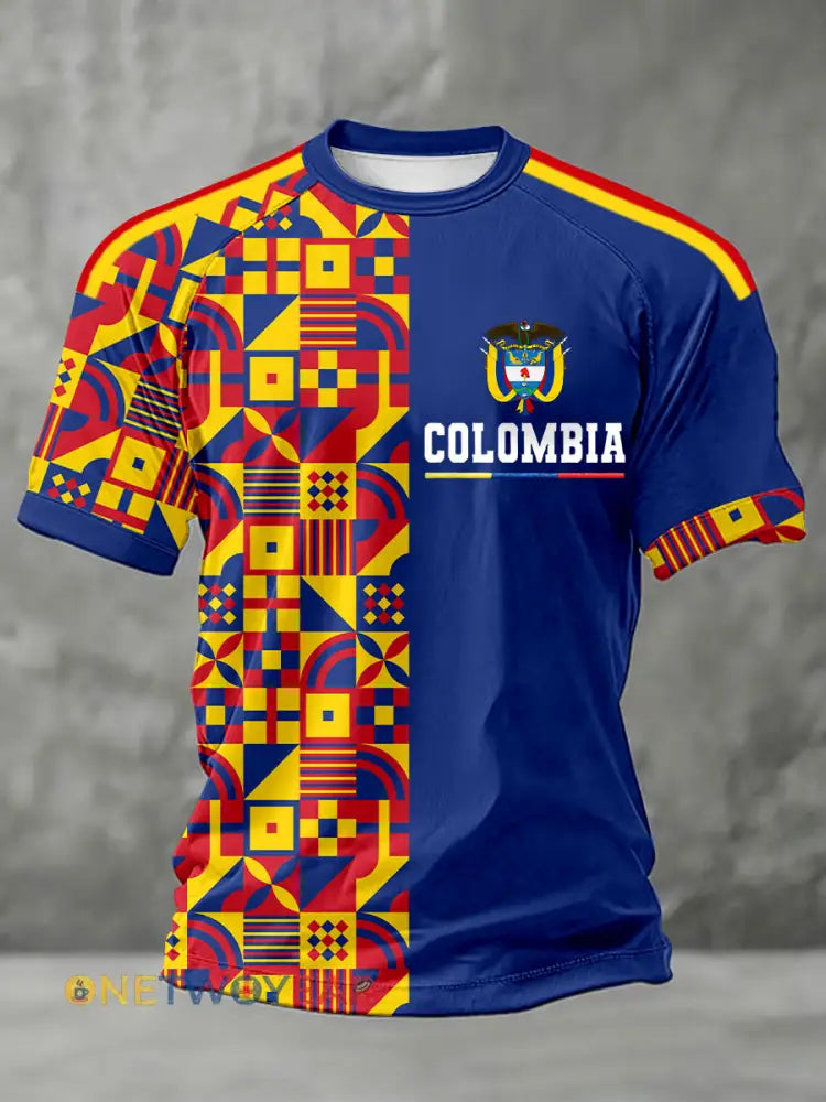 Camisetas de Hombre Columbia Soccer Fan - azul / S