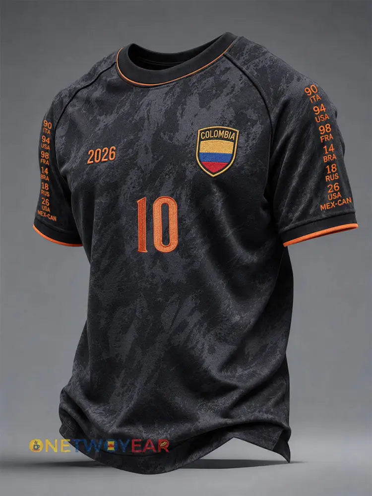 Camisetas de hombre Columbia Soccer N ° 10