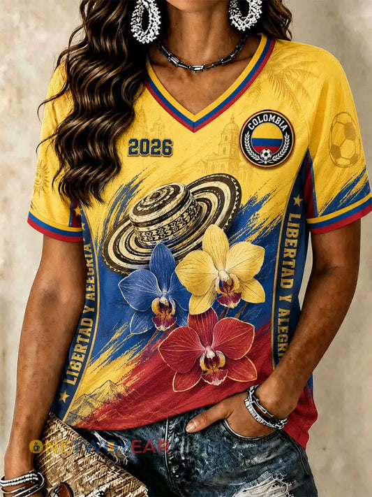 Camisetas de Mujer Colombia Soccer - como imagen / S