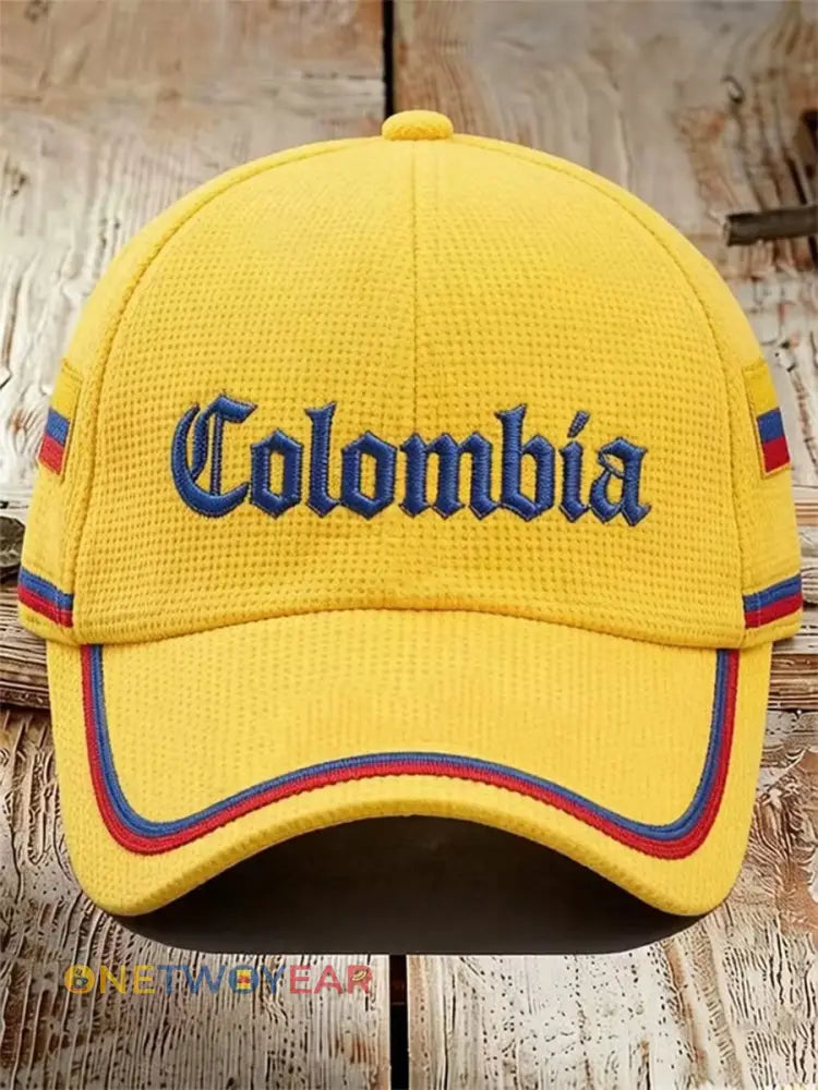 Fútbol colombiano Casual Imprimir Unisex Sombrero - como imagen / UNO