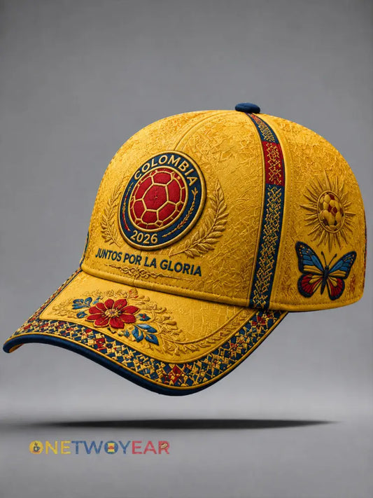 Gorra de béisbol clásica de la mariposa del fútbol de Colombia - como imagen / 58cm