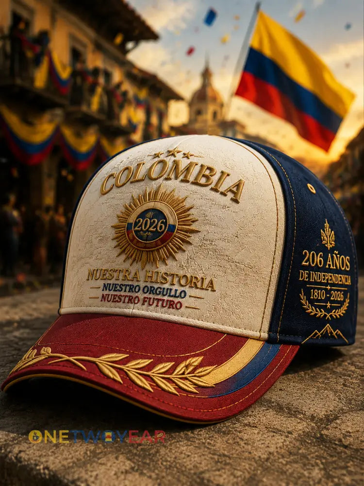 Gorra de béisbol ocasional de la celebración del día de independencia de Columbia del vintage - como imagen / 58cm
