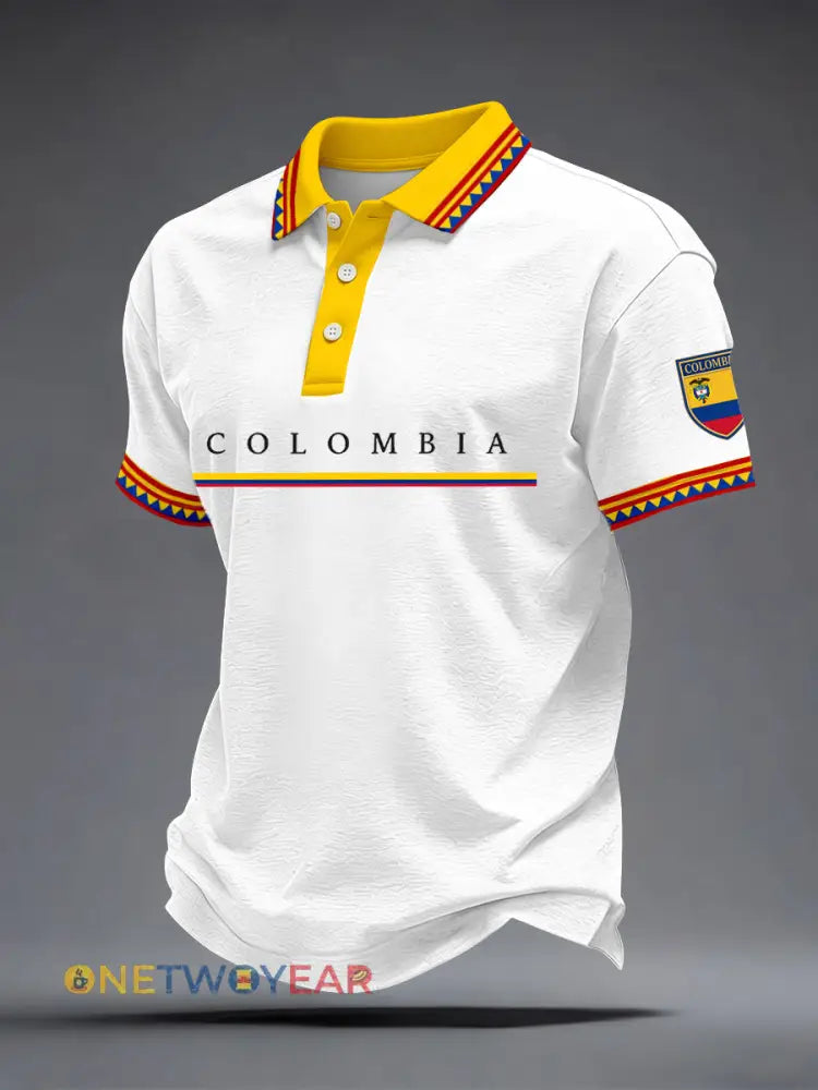 Polo con estampado Columbia unisex