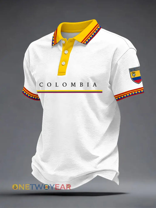Polo con estampado Columbia unisex