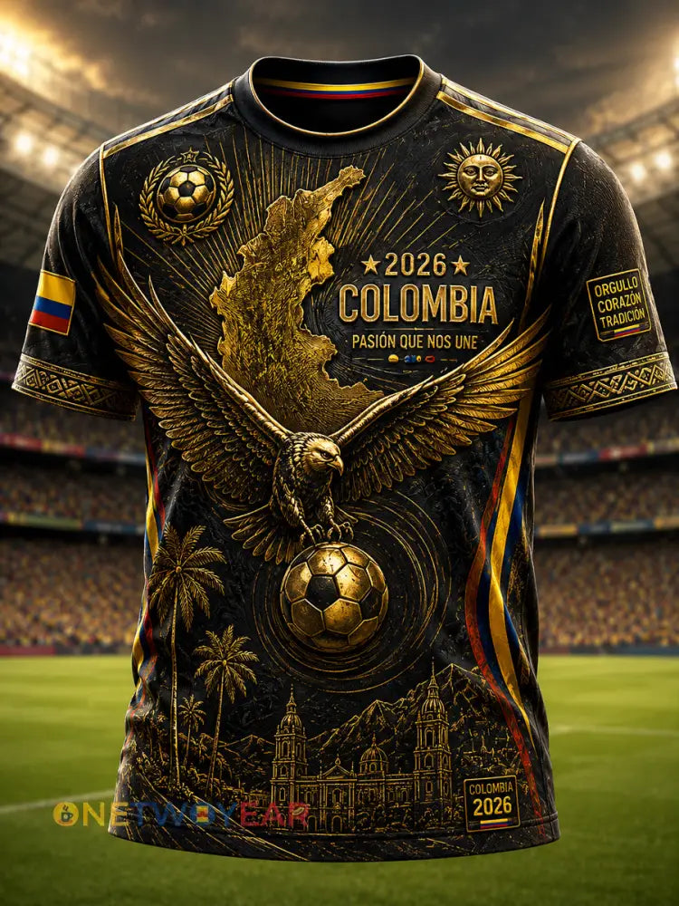 Retro Columbia Classic Soccer Camiseta - como imagen / S
