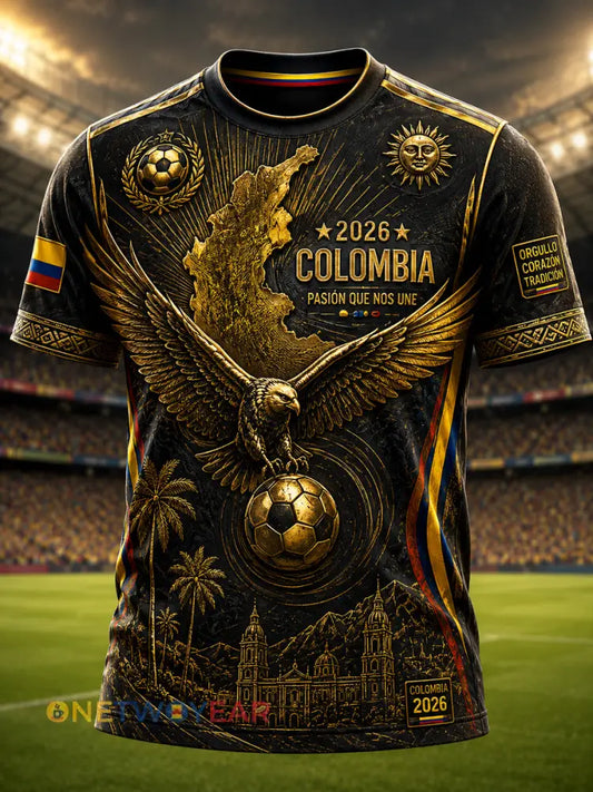 Retro Columbia Classic Soccer Camiseta - como imagen / S