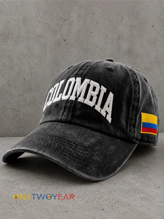 Sombrero unisex de Colombia - negro / UNO